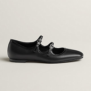 Lilia ballet flat - Black | Hermès USA